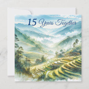 Tropical Vietnam Destination Blue White Classic Karte