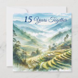 Tropical Vietnam Destination Blue White Classic Karte