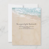 Tropical Vintag Beach Heart Brautparty Einladung (Rückseite)