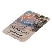 Tropical Vintag Beach Lights Kühlschrank Save the Magnet (Linke Seite)