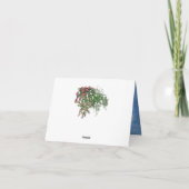 Tropical Vintag Blue Marble Palace Dankeskarte (Rückseite)