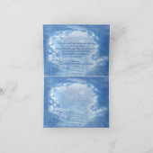 Tropical Vintag Blue Marble Palace Dankeskarte (Innenseite)