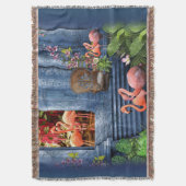 Tropical Vintag Blue Marble Palace Decke (Vorderseite Vertikal)