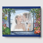 Tropical Vintag Blue Marble Palace Gästebuch (Rückseite)