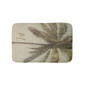 Tropical Vintag Palm Tree Badematte (Vorderseite)