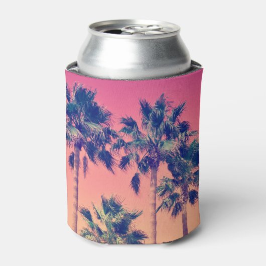 Tropical Vintag Palm Trees Girly Dosenkühler (Kanne Vorderseite)