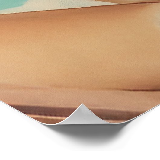 Tropical Vintag Paradise Vibes Poster (Ecke)