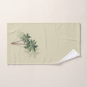 Tropical Vintage Palm Trees on Pale Green Handtuch (Handtuch)