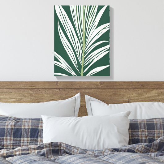 Tropical wall art - tropical leaf leinwanddruck (Insitu (Schlafzimmer))