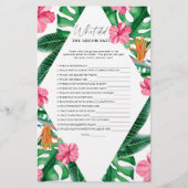 Tropical - Was hat der Bräutigam zu Brautspiel ges (Vorderseite)