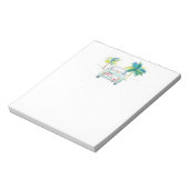 Tropical Water Stationery Palm Trees Auto Notizblock (Rotiert)