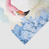 Tropical Watercolor Florals Flamingo & Butterflieg Seidenpapier (Detail)