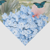 Tropical Watercolor Florals Flamingo & Butterflieg Seidenpapier (Detail)