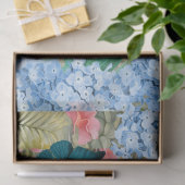 Tropical Watercolor Florals Flamingo & Butterflieg Seidenpapier (Geschenk)