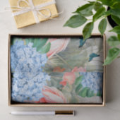 Tropical Watercolor Florals Flamingo & Butterflieg Seidenpapier (Geschenk)
