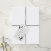 Tropical Watercolor Foliage Wedding Vielen Dank Geschenkanhänger (Mit Garn)