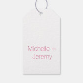 Tropical Watercolor Freesia Geschenkanhänger (Rückseite)