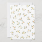 Tropical Watercolor Giraffe & Zebra Baby Dusche Einladung (Rückseite)