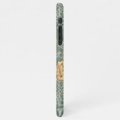 Tropical Watercolor Gold & Green Blätter Muster iPhone Hülle (Linke Seite)