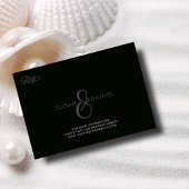 Tropical Watercolor Palm Blätter Wedding RSVP Card