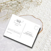 Tropical Watercolor Palm Blätter Wedding RSVP Postkarte