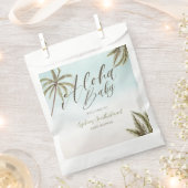 Tropical Watercolor Palm Trees Baby Dusche Empfang Geschenktütchen (Ausgeschnitten)