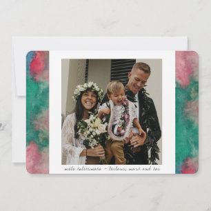 Tropical Watercolor Urlaubskarte Feiertagskarte