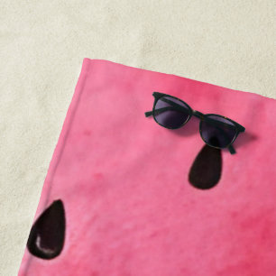 Tropical Watercolor Wassermelone Personalisiert Strandtuch