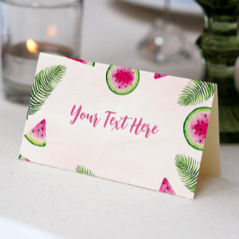 Tropical Watermelon Birthday Platzkarte