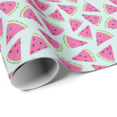 Tropical Watermelon Fruchtmuster Geschenkpapier (Rolleneckpunkt)