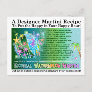 Tropical Watermelon Martini Rezept Karte