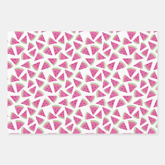 Tropical Watermelon Pattern Geschenkpapier Set (Vorderseite)