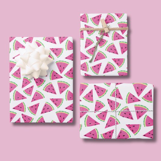 Tropical Watermelon Pattern Geschenkpapier Set