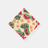 Tropical Watermelon Summer Pattern Serviette (Ecke)