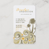 Tropical Waves Hibiskus Beach Sommerpalmen Visitenkarte (Vorderseite)