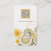 Tropical Waves Hibiskus Beach Sommerpalmen Visitenkarte (Rückseite)