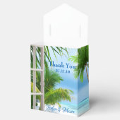 Tropical Wedding Beach Scene Favor Box Geschenkschachtel (Geöffnet)