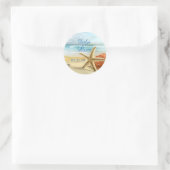 Tropical Wedding Beach Scene Sticker (Tasche)