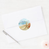 Tropical Wedding Beach Scene Sticker (Umschlag)