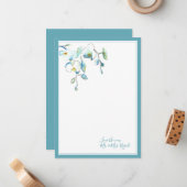 Tropical Wedding Dankeschön Karten (Vorderseite/Rückseite Beispiel)