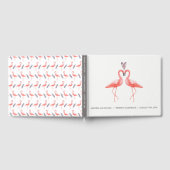 Tropical Wedding Guest book | Flamingos Gästebuch (Voll)