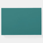 Tropical Wedding Guest Book | Green Palm Leaves Gästebuch (Rückseite)