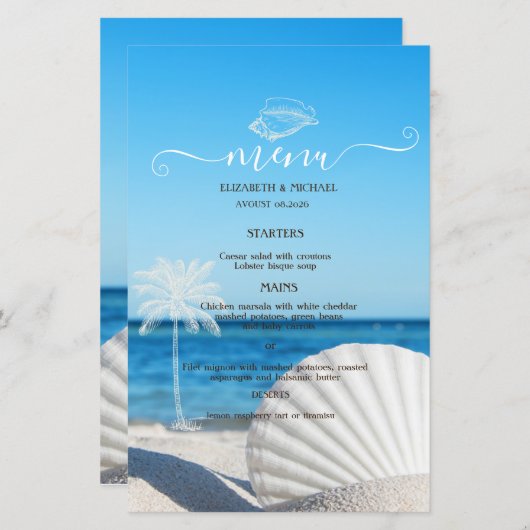 Tropical Wedding Ocean Beach  (Vorne/Hinten)