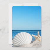 Tropical Wedding Ocean Beach  Einladung (Rückseite)