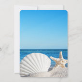 Tropical Wedding Ocean Beach Wedding Einladung (Rückseite)