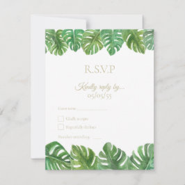 Tropical Wedding R.S.V.P Response Card RSVP Karte