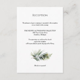 Tropical Wedding Reception Card - Botanisches Desi Begleitkarte