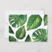 Tropical Wedding RSvp, Beach Wedding Card, RSVP Karte (Rückseite)