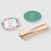 Tropical Wedding Theme Program Fan Fächer (Non-assembled)