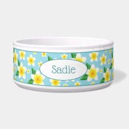 Tropical White Frangipani Blume & Individuelle Nam Napf